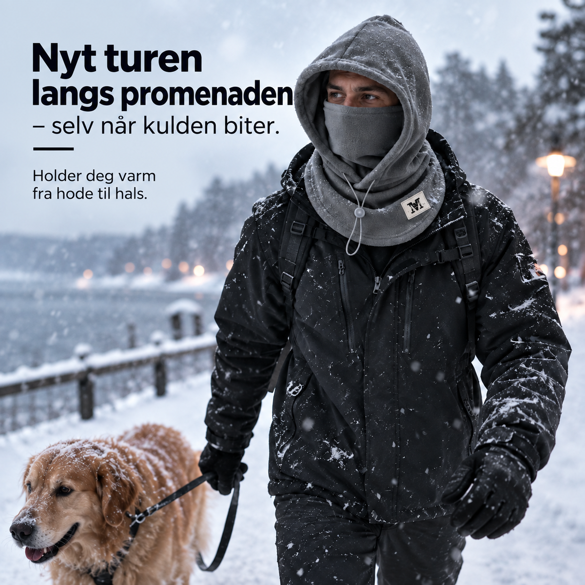 VarmeHuva™ – 3-i-1 beskyttelse mot kulde & vind