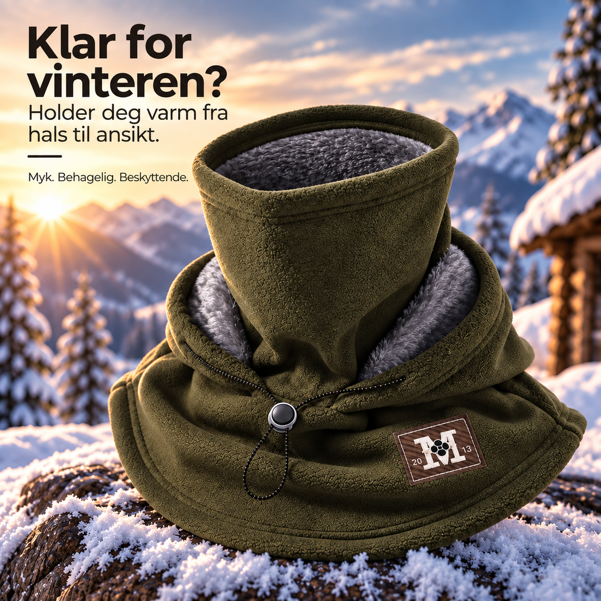 VarmeHuva™ – 3-i-1 beskyttelse mot kulde & vind